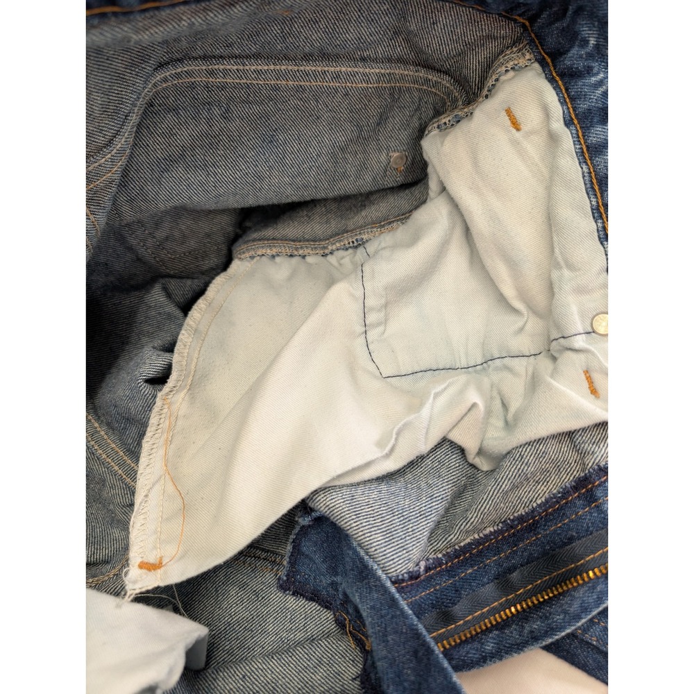 Wild Ass Double Knee Work Jeans USA Made Men's 32x32 Logger Distressed Denim - Picture 15 of 16